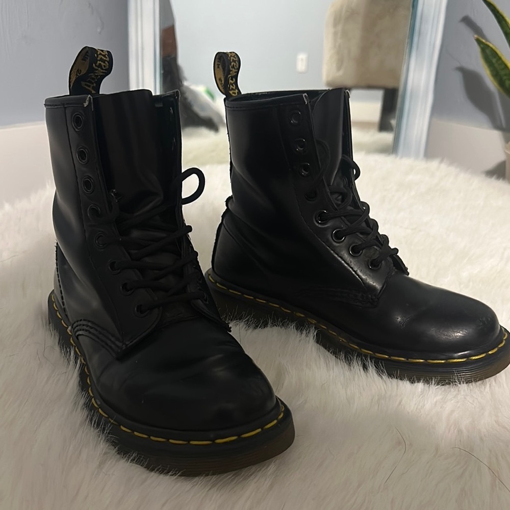 Dr. Martens Black Combat Boots